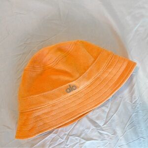 Orange Alo Terry Bucket Hat